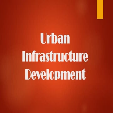 Thesis - Urban Infrastructure Development