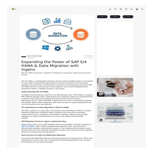 Expanding the Power of SAP S/4 HANA & Data Migration with Ingenx