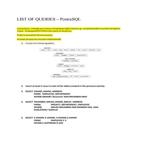 Adbms assign postgre sql