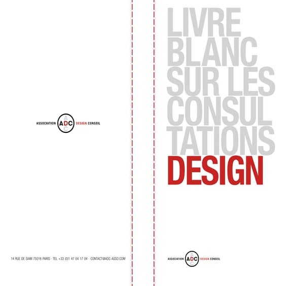 Livre blanc sur les consultations de design