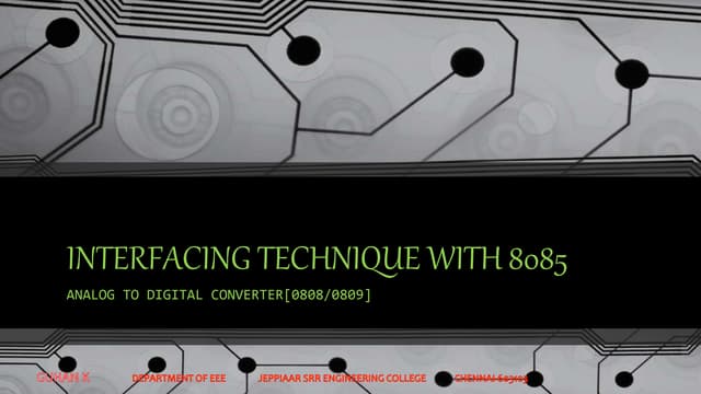 Interfacing technique with 8085- ADC[0808]