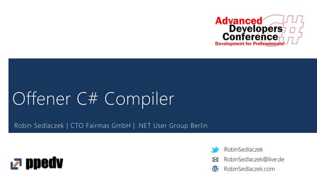 #ADC 2016 - Roslyn & Visual Studio Extensions