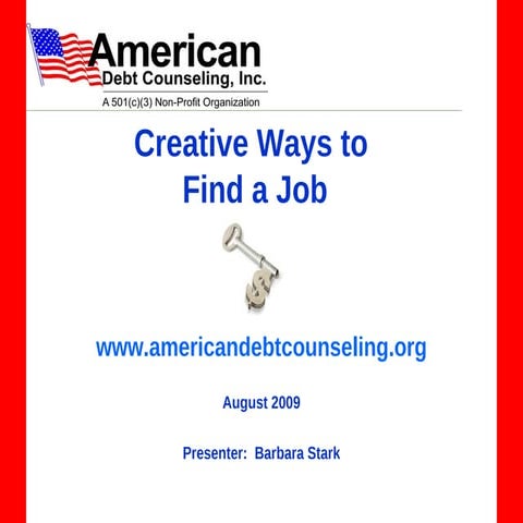 Creative Ways To Find A Job | PPT