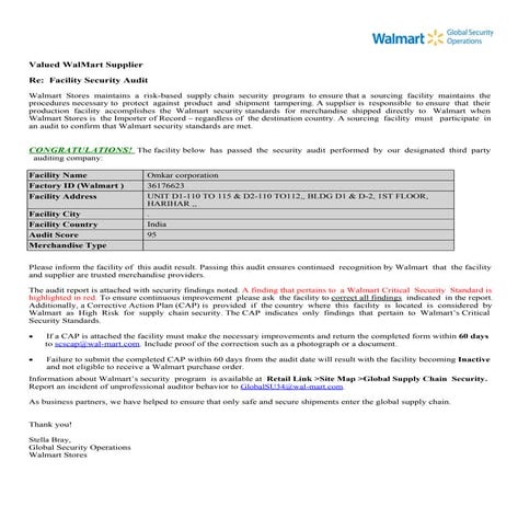 Walmart CTPAT Audit Report 1.PDF