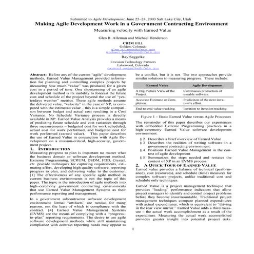 Making Agile Development work in Government Contracting