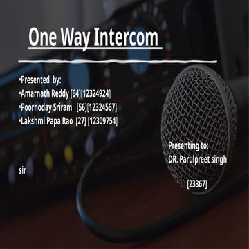 One Way Intercom System Using ESP32 and Digital MEMS Microphone for ...