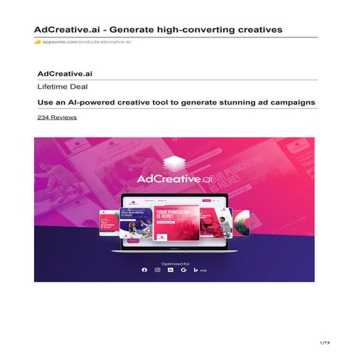 Adcreativeai Lifetime Deal: Unlock Unlimited Creative Potential