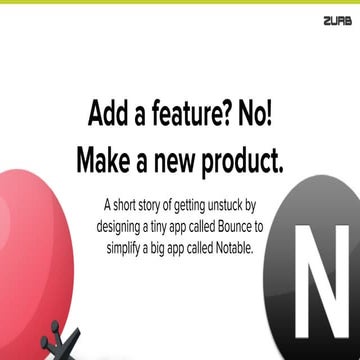 Add a feature? No! Make a New Product