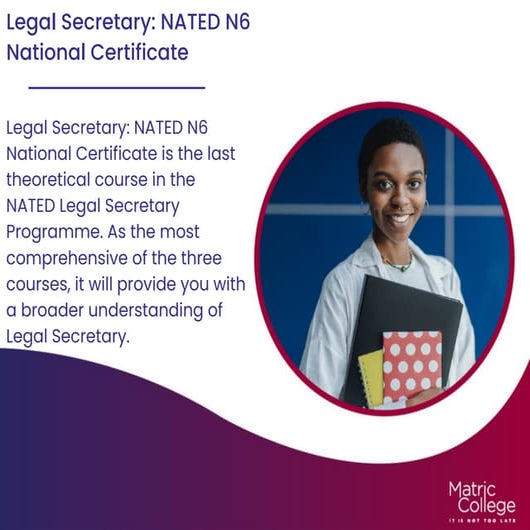 Legal Secretary: NATED N6 National Certificate PPT