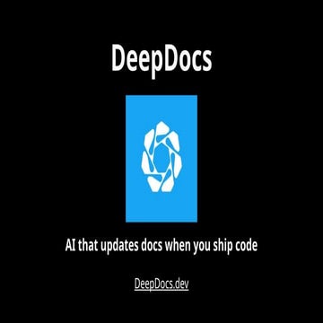 Ai That Updates Docs When You Ship Code Deepdocs Pptx