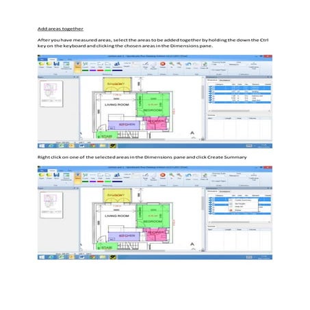 Add areas together in QuickScale | DOCX