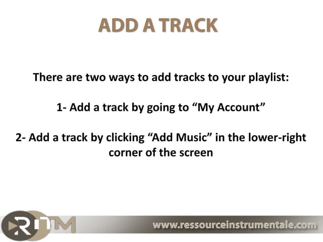 Add a track