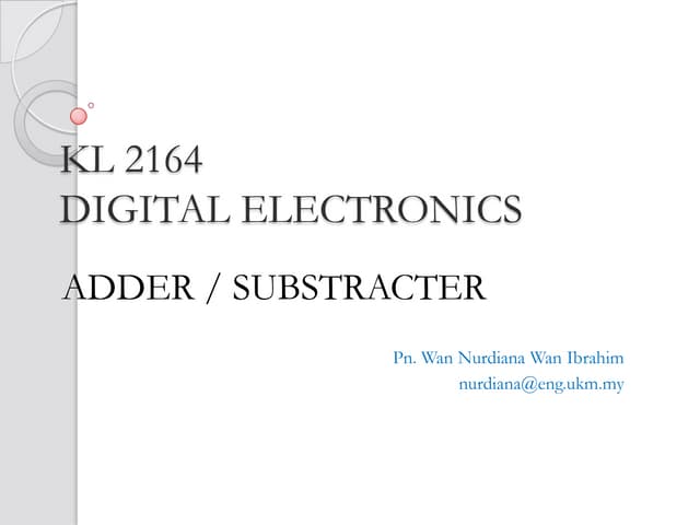 Adder substracter