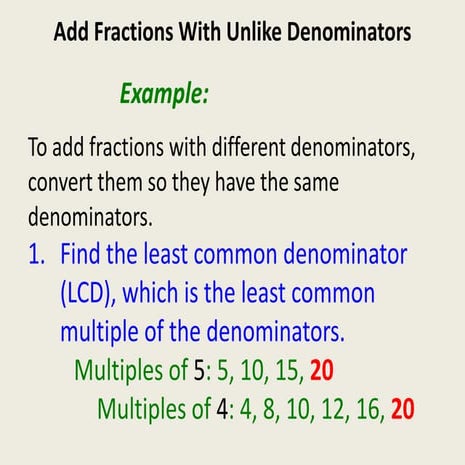 Add Fraction Ex