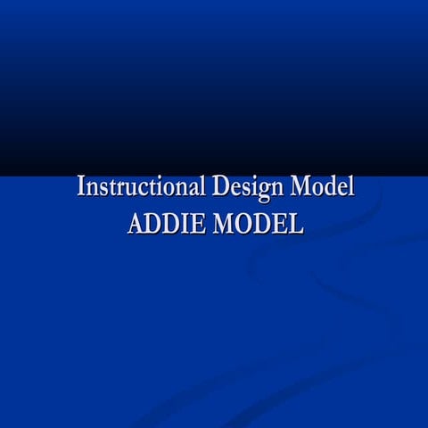 Addie model