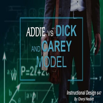 Addie vs Dick and Carey Model 