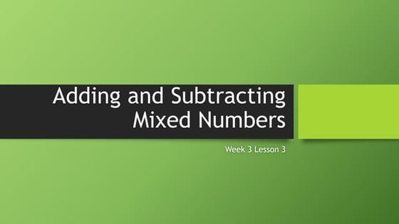 Adding fractions using models | PPTX