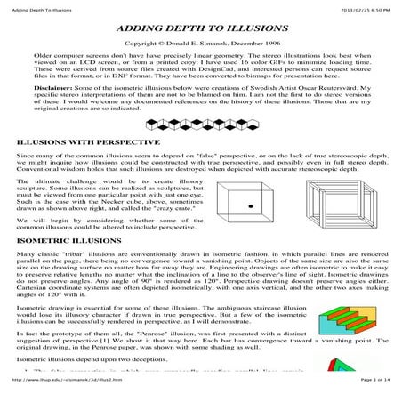 Adding depth to illusions