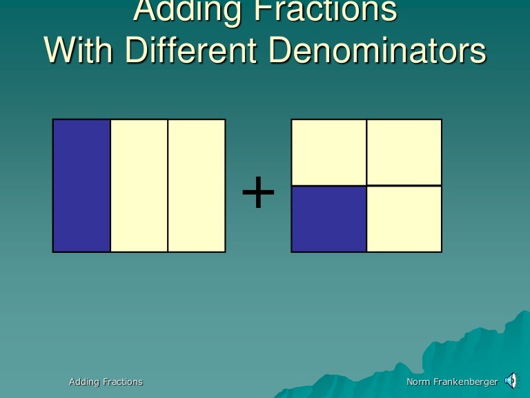 Adding fractions revised