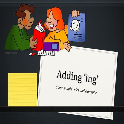Rules for adding 'ing' to base words | PPT