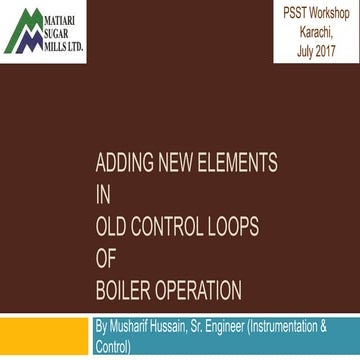 Adding new elements in old Control Loops