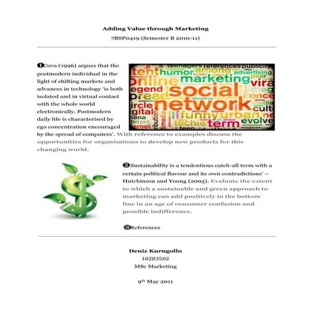 Adding value through marketing