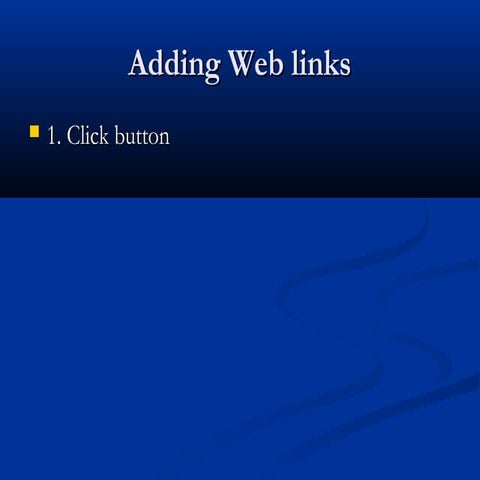 Adding Web Links | PPT