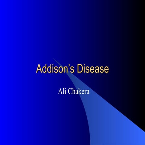 Addison’s Disease | PPT