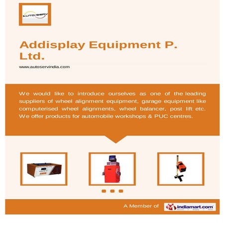 Addisplay Equipment P. Ltd, Gurgaon, Laser Wheel Alignment