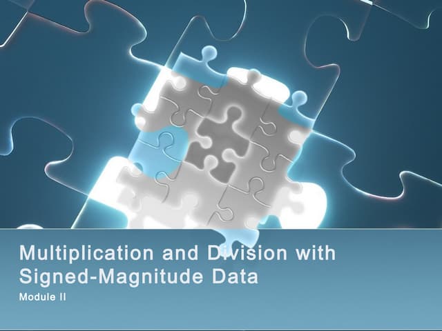 Addition and subtraction with signed magnitude data (mano