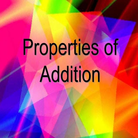 Properties of Addition | PPTX