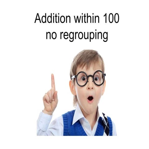 Addition withiin 100 no regrouping