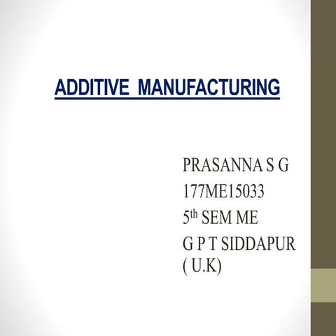 Additive  manufacturing