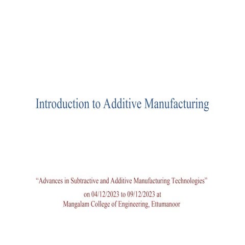 Additive manufacturing in,CDVCVSDSEDFWEFW.ppt
