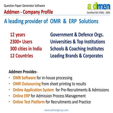 Question and Answer Software - admengroup