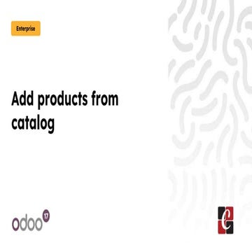 Add Products From Catalog in Odoo 17 Sales