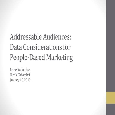 Addressable Audiences: Data Considerations for People-Based Marketing
