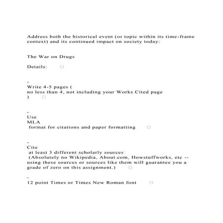 Address both the historical event (or topic within its time-fram | DOCX