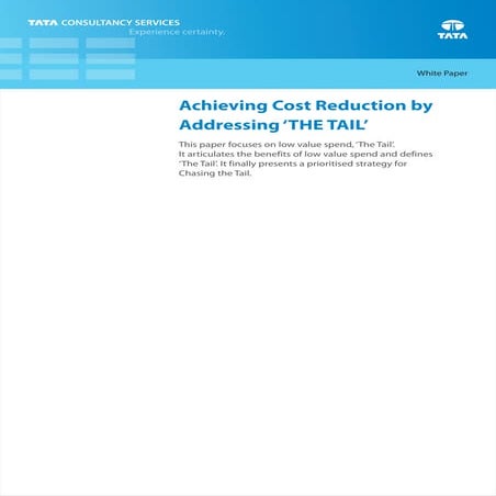 Addressing tail spend