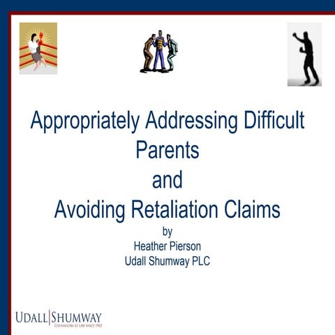 Addressing Difficult Parents