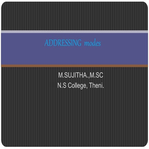 Addressing  modes