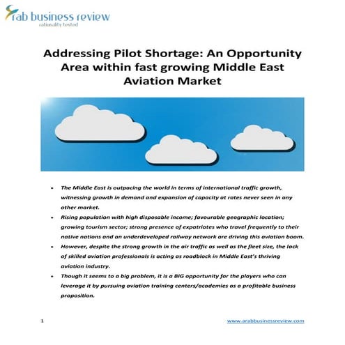 Addressing pilot shortage
