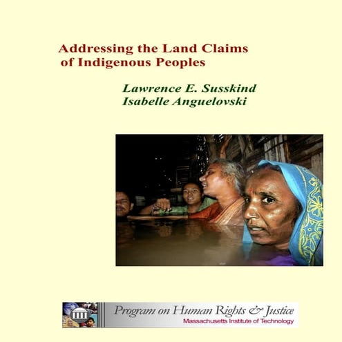 Addressing the land claims of indigenous peoples | PDF