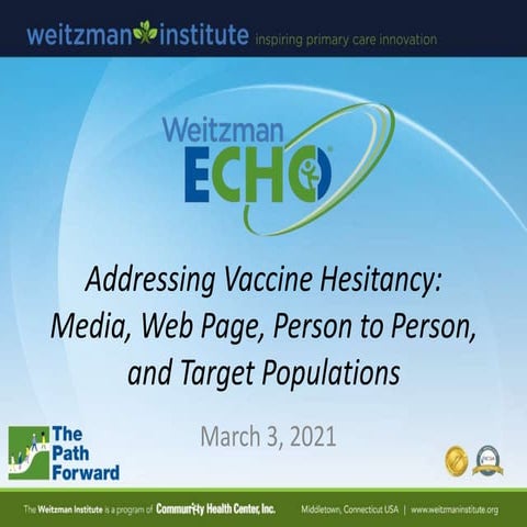 Addressing Vaccine Hesitancy 