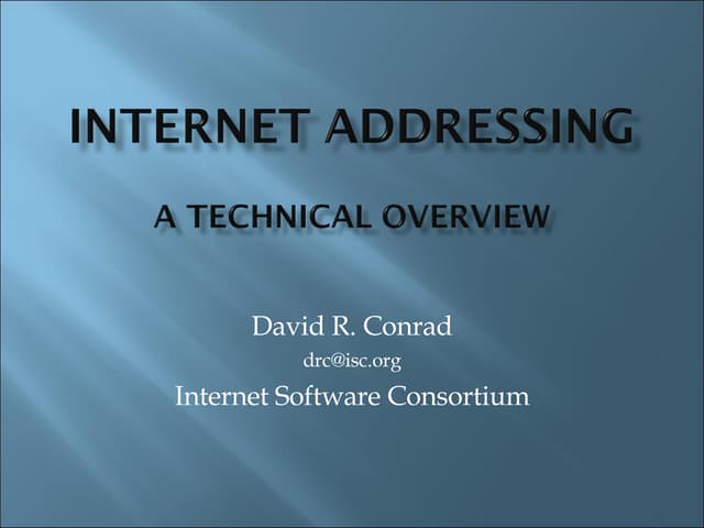 IP Addressing