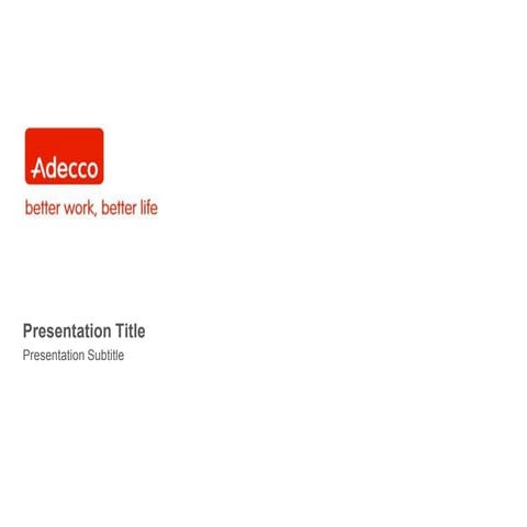 Adecco Presentation Design