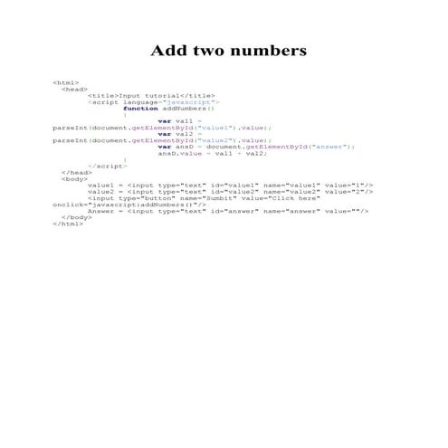 Add two numbers  bykaran chanana