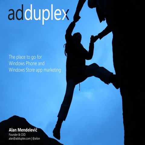 AdDuplex pitch deck (November, 2013)
