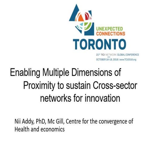 Enabling Multiple Dimensions of Proximity to Sustain Cross-sector Networks fo...