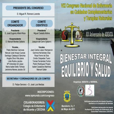 VII Congreso Nacional de Enfermería en Cuidados Complementarios y Terapias Na...